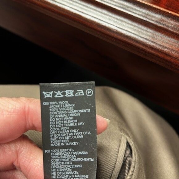 Reiss Latte -DB Peak Plain Weave Coffee - Picture 10 of 10